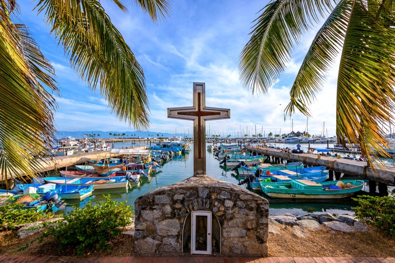 View of La Cruz marina